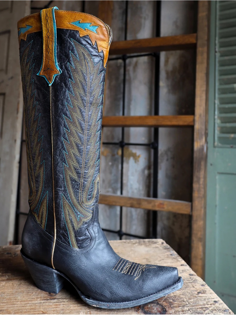 YIPPEE KI YAY BY OLD GRINGO WOMEN'S BLACK YUCATAN BOOTS